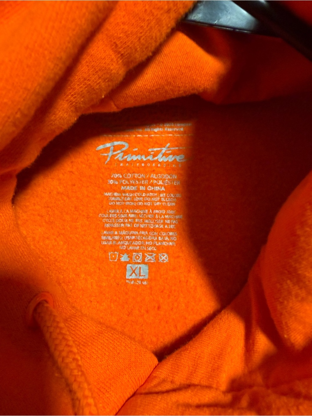Primitive Halloween Michael myers orange hoodie - Picture 6 of 6